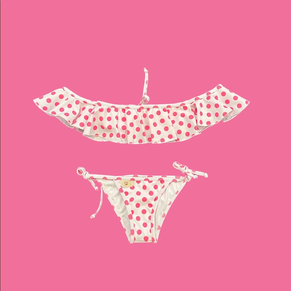 TQTA  Girls Polka Diva 2 Piece swimsuit.